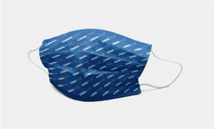Lot de 100 masques barrières alternatifs lavables à personnaliser