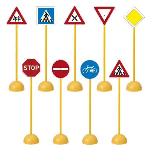 Panneau de signalisation routière - lot de 9 panneaux